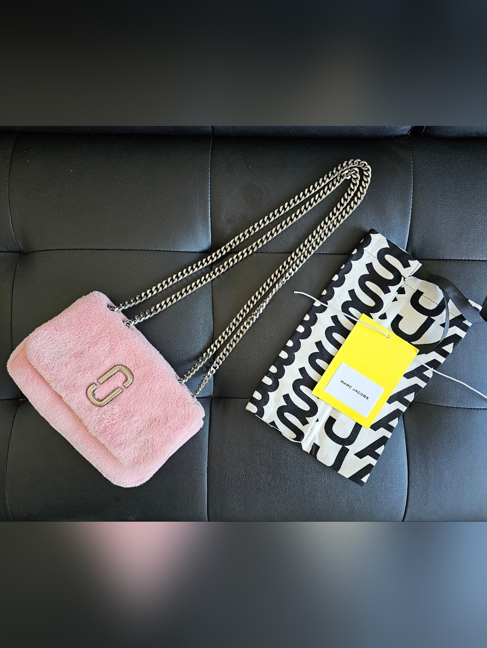 Authentic Marc Jacobs Pink Teddy Glamshot Bag